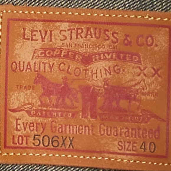 1936 Type I Levi’s Trucker Jean Jacket Men’s XL - Picture 3 of 9